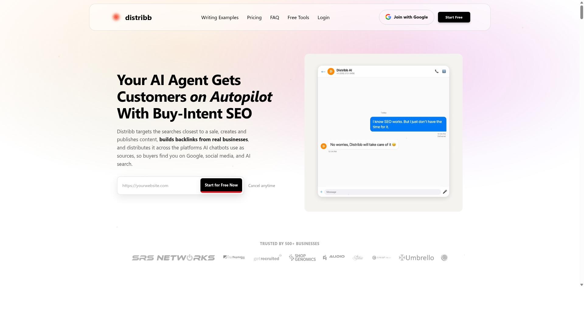 Distribb website