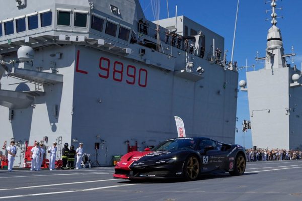 Ferrari on an Aircraft Carrier: A New World Record is Set!